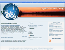 Tablet Screenshot of capriviconcernedgroup.com